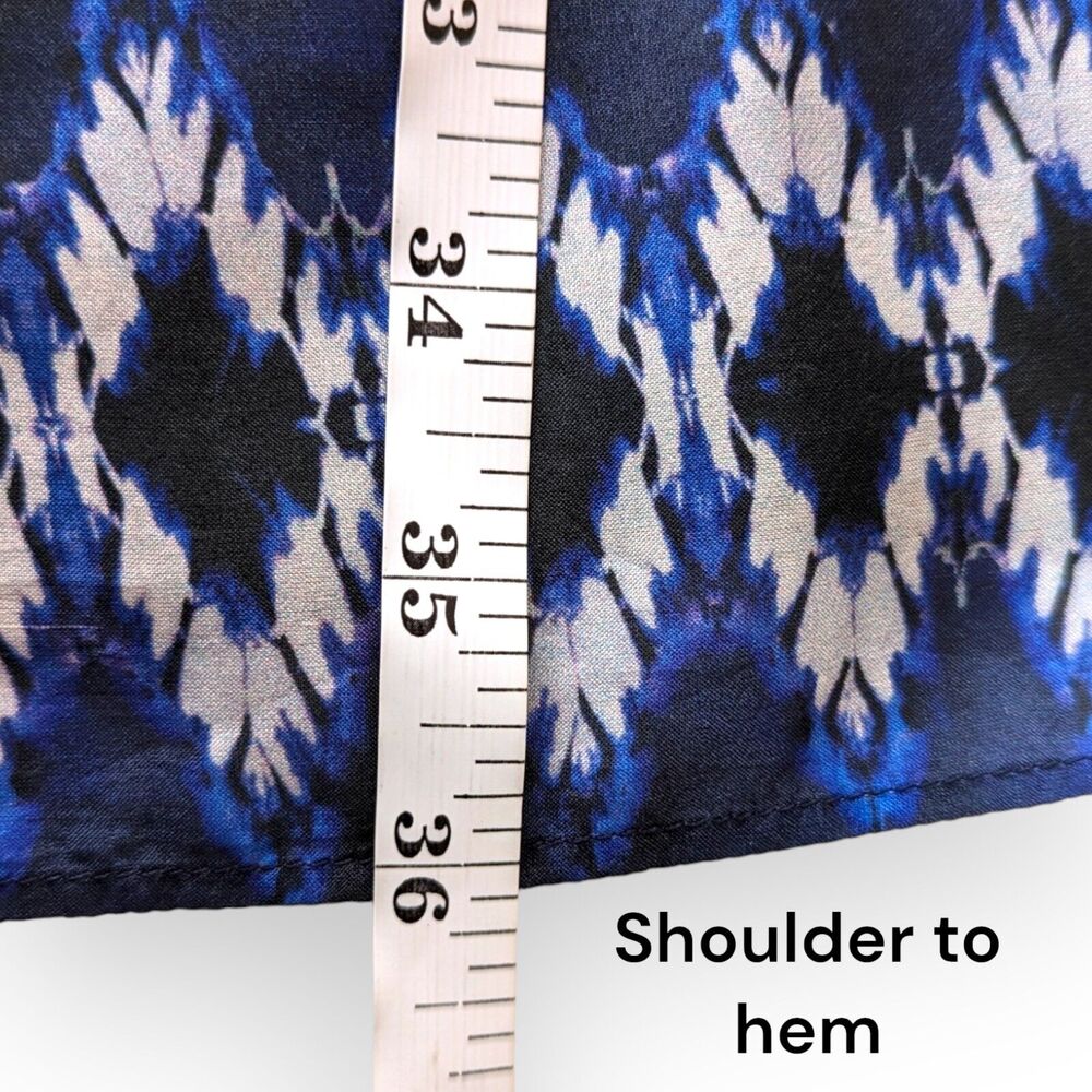 Decode 1.8 Silk Halter‎ Sun Dress Women's 0 Boho Batik Ikat Anthropologie Aztec - Picture 12 of 13